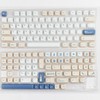 Cream and Blue White MOA Profile Keycap, Csutom PBT Keycap