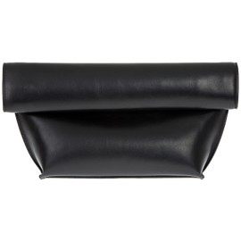 JNB Faux Leather Oversize Foldover Clutch, Black41
