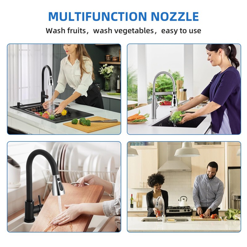 Kitchen Faucet Sprayer Head Nozzle,3 Function Modes,Pull Down Kitchen Sink