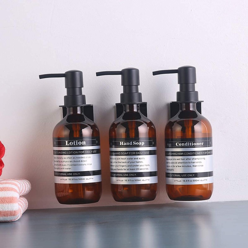 SOOKDEO Dispenser Bottle Bathroom Kitchen Refillable Shampoo Conditioner Hand Washing-Up