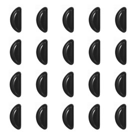 Ymapinc 10 Pairs Nose Pads for Glasses Anti Slip, Silicone Glasses Nose Grips Non Slip, Self-Adhesive Nose Pads with Non-Slip Surface Suitable for Sunglasses and Glasses with Plastic Frames, Black