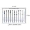 Pack of 10 Professional Diamond Bits for Nail Cutter, Abrasive