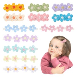 Pack of 12 Hair Clips Girls Headband Baby Girl Baby Hair Clips Hair Band Baby Girl Baby Hair Band Hair Clips Children Flower Elastic Hair Band Hair Accessories