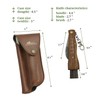 Acropolis Handmade Mushroom Foraging Knife, Knife With Brush, Eco Leather