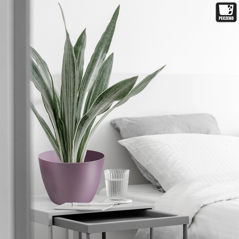 TULMERO Matte Flower Pot, Plastic Planter, Decorative Pot for Large