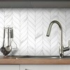 sunwings 10 PCS Peel and Stick Leaf Waterjet Backsplash Self