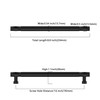 Asidrama 10 Pack 7.5 Inch(192mm) Matte Black Kitchen Cabinet Handles,