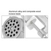 Meat Grinder Small Aluminum Alloy Composite Wood Incisive Blade Silver
