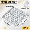Otoolling 2 Pcs Galvanized Steel Drain Grate 12x12 inch Heavy