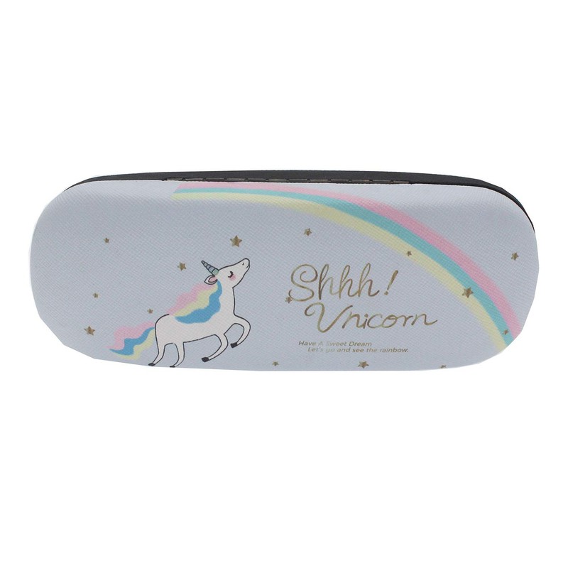 Juego de funda para gafas de unicornio con paño de