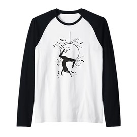 Aerialist Colorsplash Aerial Ring Kids Lyra Aerial Hoop Raglan Baseball Tee
