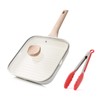 Kordisen Nonstick Grilling Pan with Lid for Stove Tops, 9.5