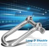 Long D Shackle 304 Stainless Steel Straight Anchor Screw Pin