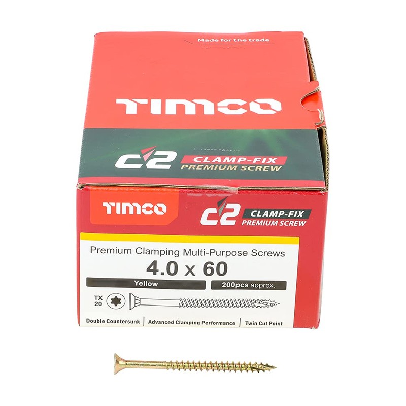 TIMCO C2 Clamp-Fix Multi-Purpose Premium Screws - TX - Double