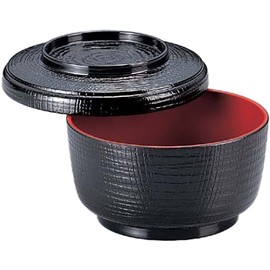 Fukui Craft Hitsu, Zelkova Wariko, Made in Japan, Mini, Black Uchi Red Paint (Parent)