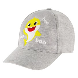 Nickelodeon Gorro de béisbol para niños de 2 a 4 años, diseño 3D de tiburón bebé, Gris, 2-4 Años