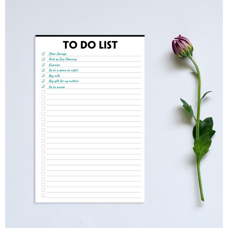 Nokingo To Do List Notepad - 5.5"x8.2", 50 Sheets, To