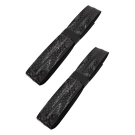 wumio Grip Tape, Uneven, Black, Set of 2, Wet Tennis, Badminton Racket, Sponge, Uneven, Uneven, For Golf Clubs, Hard, Soft, Soft Tennis, Replacement, Wear And Wear