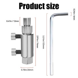 Broken Pipe & Valve Extractor Tool Kit,Faucet Valve Screw Extractor, Broken Faucet Removal Tool,Damaged Bolt Remover for 1/2", 3/4", 1" Pipes, Faucet Screw Thread Repair with Easy Out Design (Silvery)