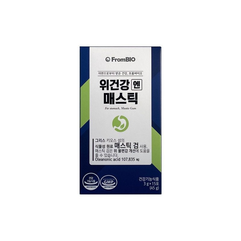 FromBio 프롬바이오 위건강엔 매스틱 3g x 15포 FromBio Stomach Health