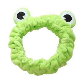 1Pack Green Frog Eye Elastic Headband - Versatile for Spa, Skincare, Makeup, Face Wash, Fun Gift for Women