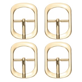 PATIKIL Single Prong Buckle, 4 Pcs 0.8 Inch Adjustable Metal Roller Buckle Oval Center Bar Buckle Belt Buckles for Bags DIY Crafts Purse Straps Shoe Belts Making Accessories, Rose Gold