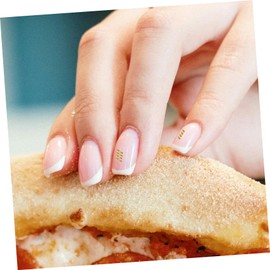 FOMIYES 600 pcs Small Nail Charms with Pointed Metal Studs Silver and Gold Manicure Decorations for DIY Nail Art and Craft Embellishments