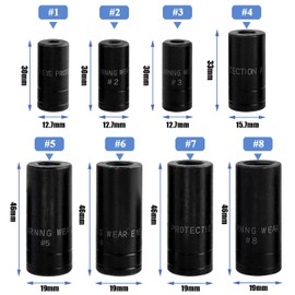 Mesee 8 Pieces Thread Tap Socket Set 1/4" & 3/8" Drive Tap Socket Wrench Screw Taps Sockets Adapter Holders for Automotive Home Repairs Threading Tasks