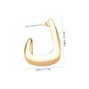 FOMIYES Geometric Drop Earrings for Women Elegant C Shaped Studs