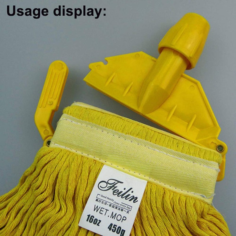 Plastic Mop Head Socket Holder Clip Replacement Connector Yellow/Blue/Red