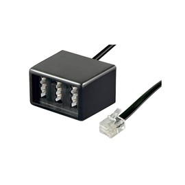 Wentronic TEL ADAP RJ11 - TAE NFF - cable interface/gender adapters (RJ11 M, TAE NFF FM, Black, Male/Female)