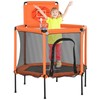 Qaba 48" Trampoline for Kids, Toddler Trampoline with Safety Enclosure