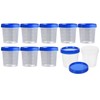 Roczential 10 Pack Salad Dressing Container With Lids - Leakproof