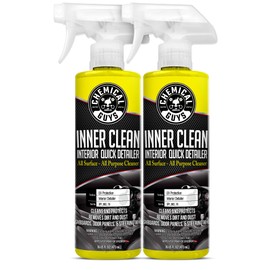 Chemical Guys SPI_663_1602 InnerClean Interior Quick Detailer and Protectant, Pineapple Scent, Safe for Cars, Trucks, SUVs, Jeeps, Motorcycles, RVs & More, 16 fl oz, 2 Pack