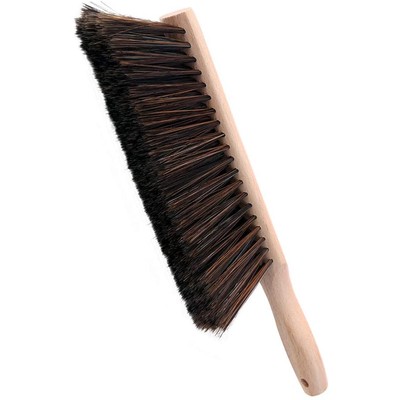 OAKART Hand Brush Soft Bristle with Oiled Beech Wood Handle 14 Inch Long (Brown)