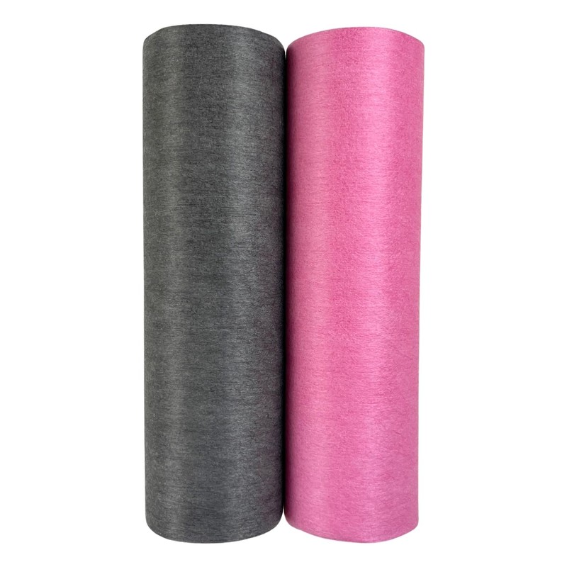 Universal Wiping Cloth on Roll in Black and Pink Set