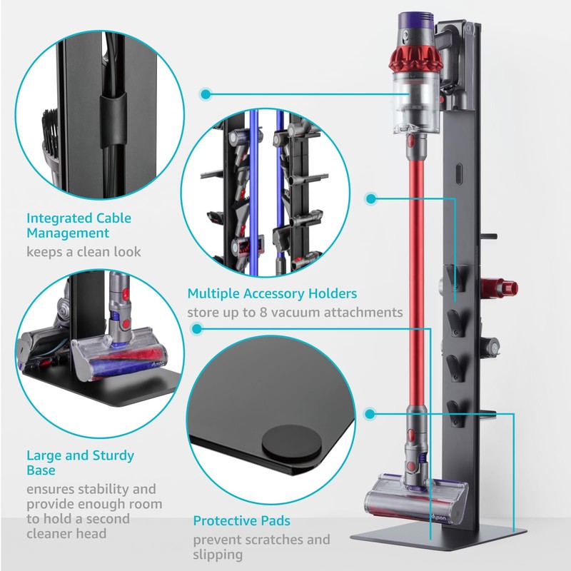 PEGZONE Vacuum Cleaner Stand, Compatible with Dyson Gen5 V15 V12