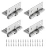 Luomorgo 4 Pcs Spring Loaded Hinges for Cabinets, 2 Inch
