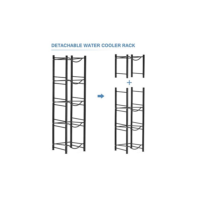 Stainless Steel 5 Tier Heavy Duty Detachable Water Bottle Storage