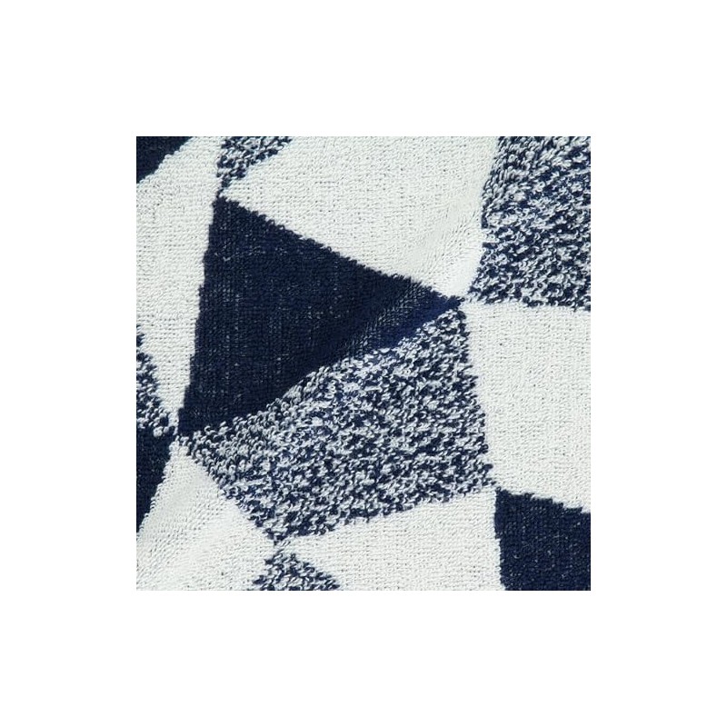 Com Size M 95-20VI04-204 Handkerchief Towel, Panel Pattern, navy