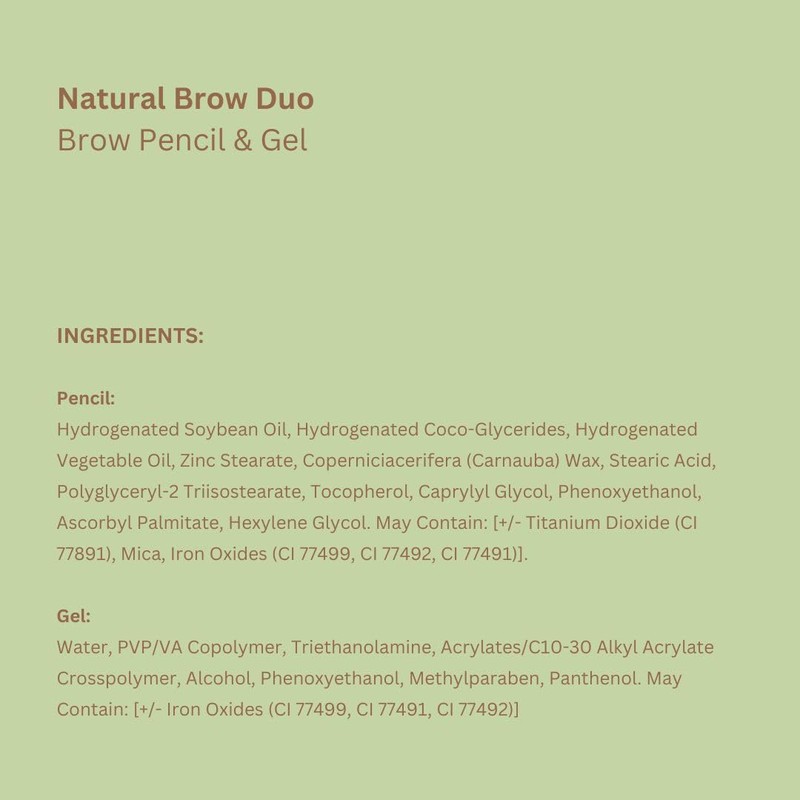 Pixi Natural Brow Duo - Deep Brunette, Precision Pencil &