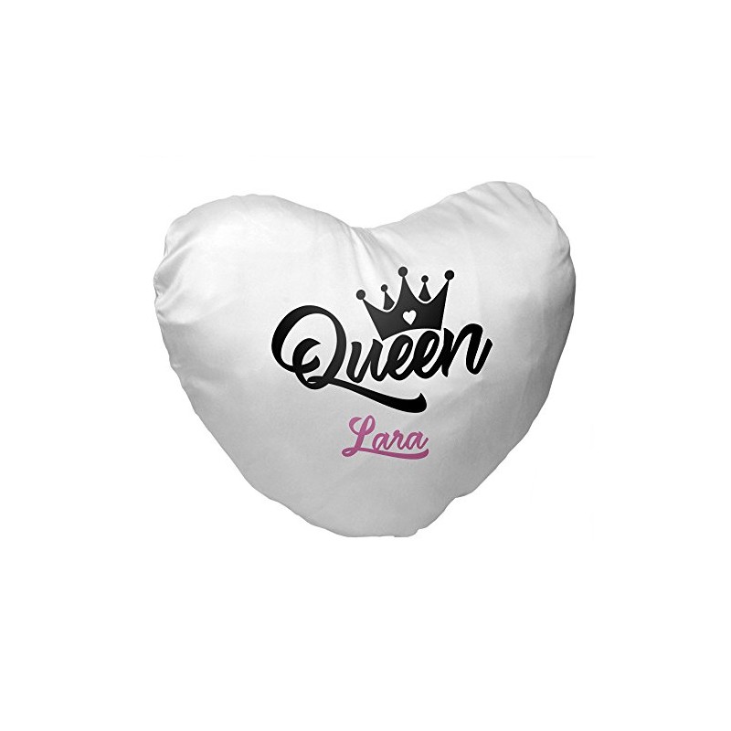 Heart Cushion With Names Lara and – Lovely Queen For