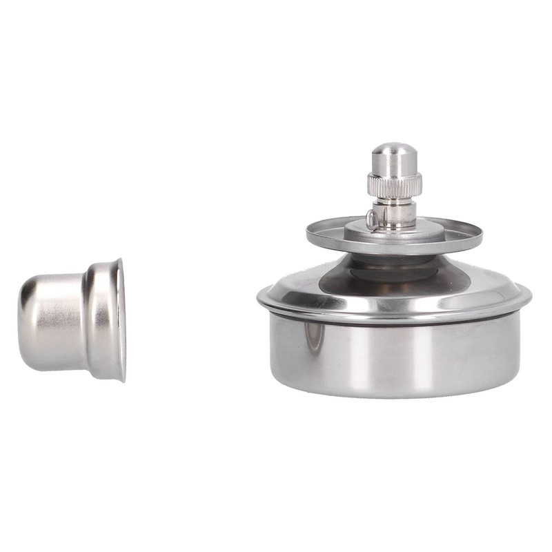 Disee Alcohol Lamp, Adjustable Stainless Steel Lab Alcohol Lamp Explosion-proof