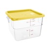 Hygiplas Square Yellow Lid to fit - Large 10/15Ltr