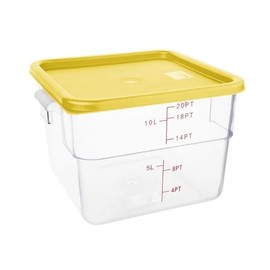 Hygiplas Square Yellow Lid to fit - Large 10/15Ltr