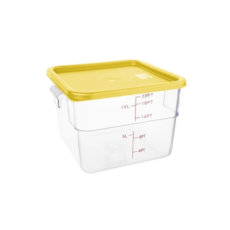 Hygiplas Square Yellow Lid to fit - Large 10/15Ltr
