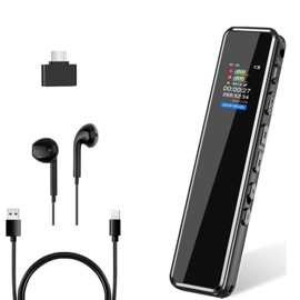 QZTCAMERA Digital Voice Recorder V70 128GB