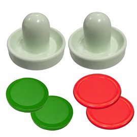 Gold Standard Games Home Pro Air Hockey Kit - (2) White Mallets, (2) Red Pucks 3-3/16", (2) Quiet Pucks 3-3/16"