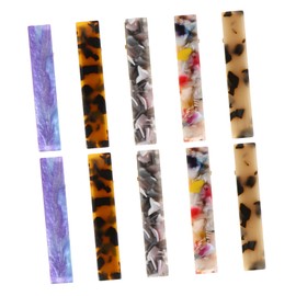 PACKOVE 10Pcs Tortoise Shell Hair Clip Nonslip Barrettes for Women Deep Light Leopard for Thick Thin Hair Stylish Hair Accessories