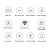 Home Security Camera 1080P WiFi PTZ Camera with 360 Degree